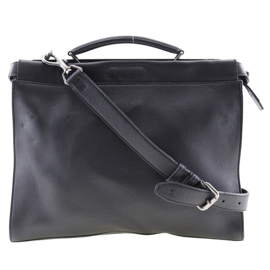 Fendi Peekaboo Business Bag Leather Black 2Way