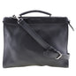 Fendi Peekaboo Business Bag Leather Black 2Way