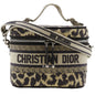 Christian Dior Handbag canvas beige Leopard 2WAYShoulder Vanity Women