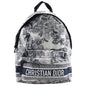Christian Dior Backpack M6108SNTJ Nylon Black / white Toile de Jouy Small backpack Women
