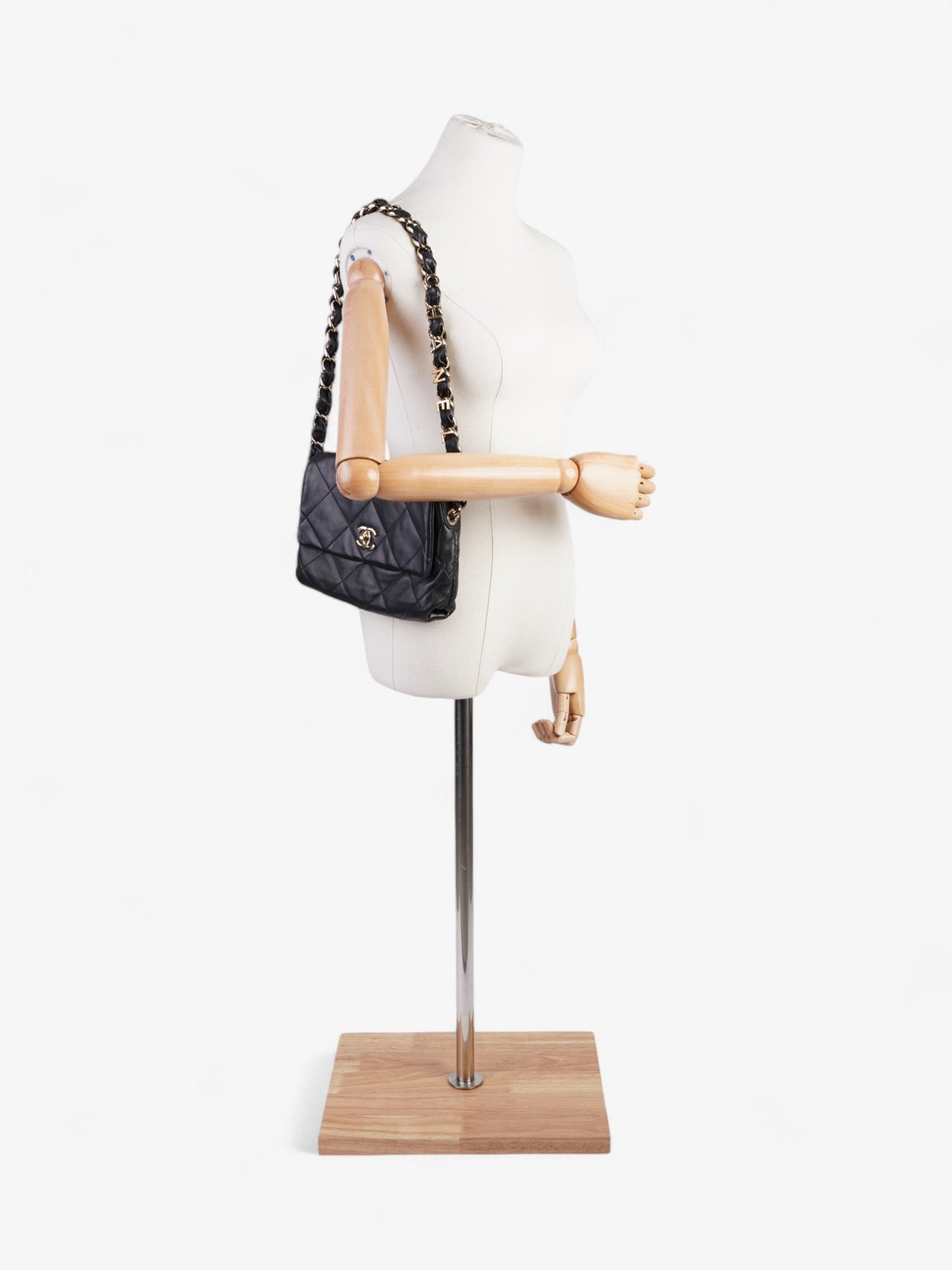 Chanel 19 Flap Black Lambskin Leather