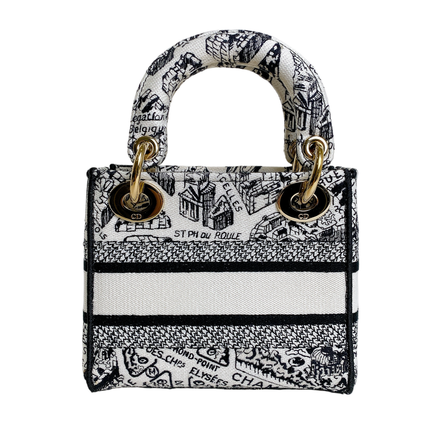 Dior Lady Dior Lou Mini Canvas Handbag