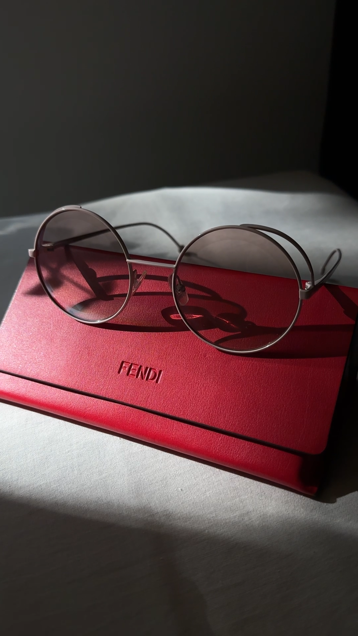FENDI Round Sunglasses FF0343 Roses