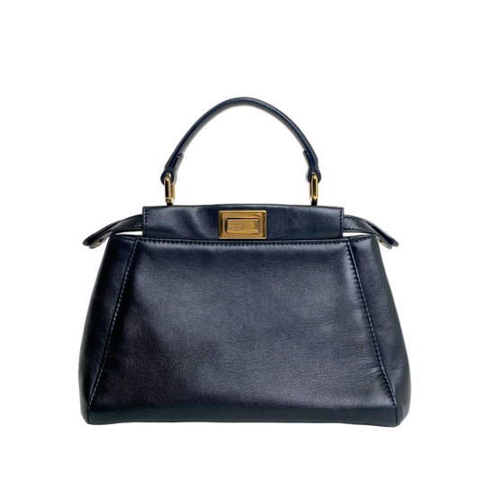 Fendi Peekaboo Leather Red Handbag Style 44