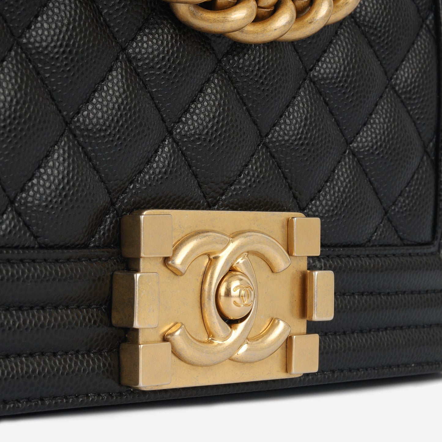 Chanel Boy Bag Lambskin Black Shoulder Bag Style 16