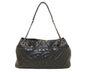 Chanel Black Quilted Caviar Leather Timeless CC Soft Shopper Tote