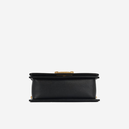 Chanel Boy Bag Lambskin Black Shoulder Bag Style 16
