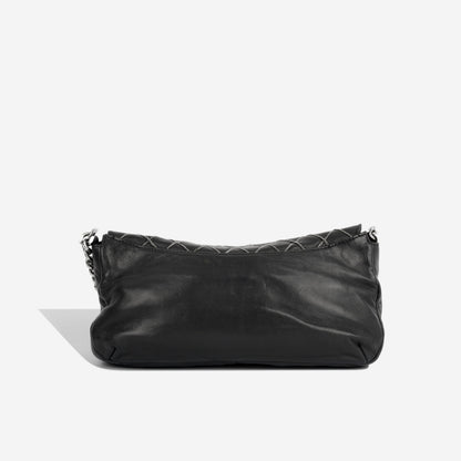 Chanel Classic Flap Lambskin Black Shoulder Bag Style 13