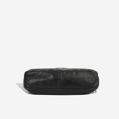 Chanel Classic Flap Lambskin Black Shoulder Bag Style 13