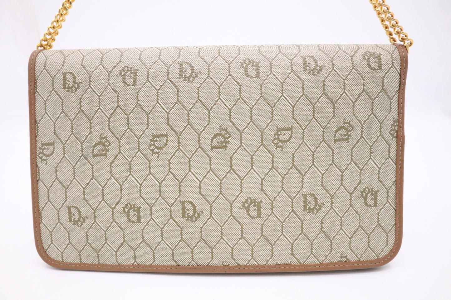Dior Shoulder Bag in Beige Honeycomb Canvas