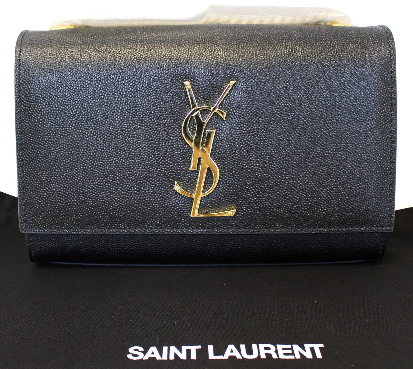 Saint Laurent Kate Leather Black Crossbody Style 4