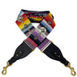CHRISTIAN DIOR Studded Embroidered Canvas Shoulder Strap Rainbow