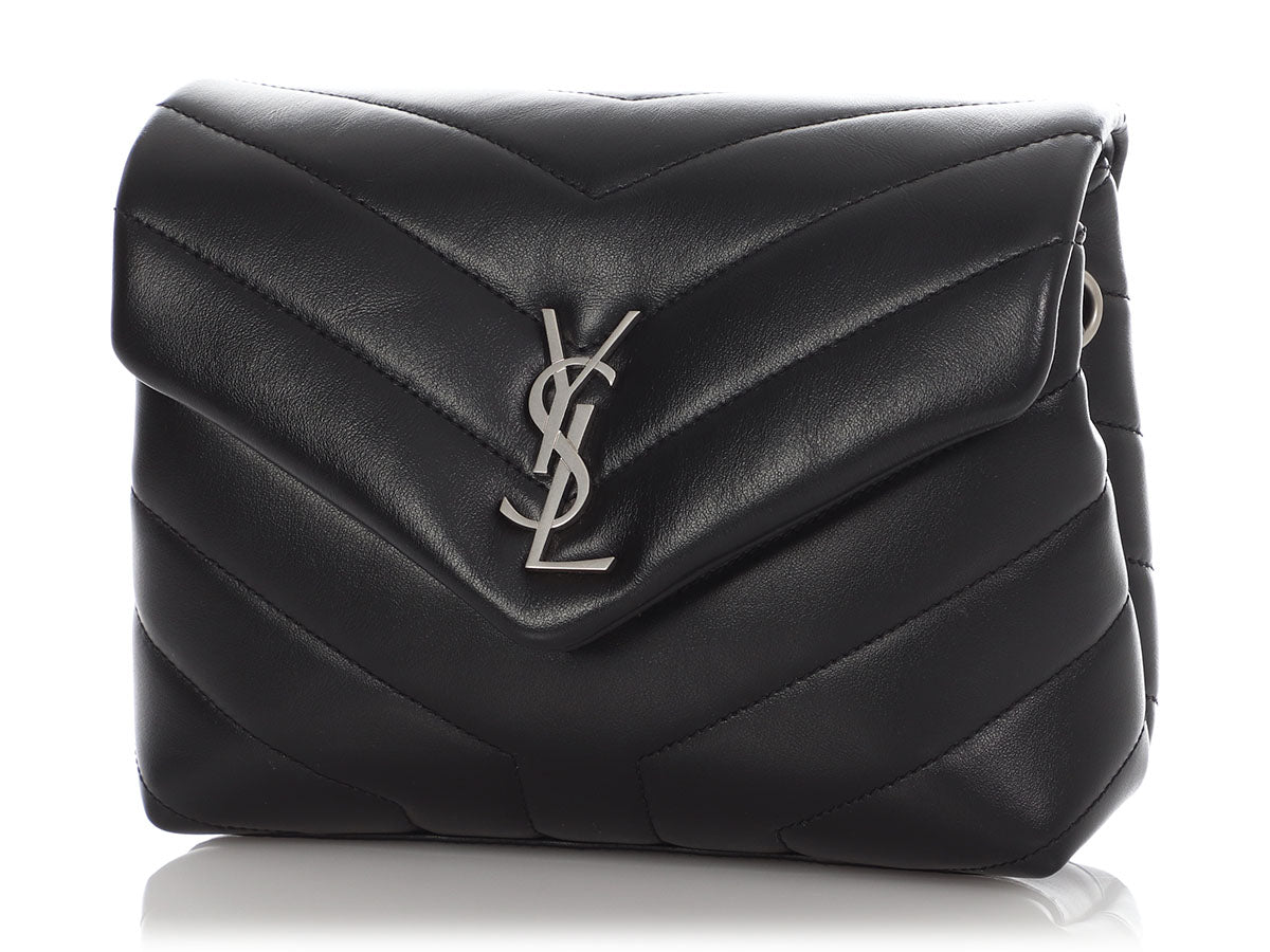 Saint Laurent Loulou Matelassé Black Shoulder Bag