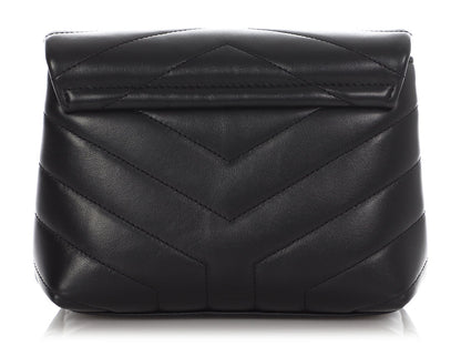 Saint Laurent Loulou Matelassé Black Shoulder Bag