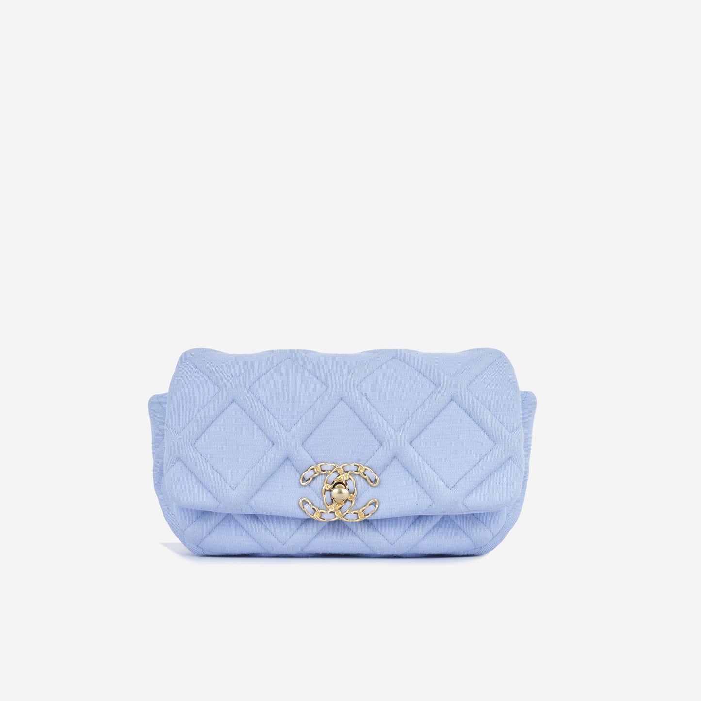Chanel Chanel 19 Lambskin Blue Shoulder Bag