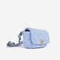 Chanel Chanel 19 Lambskin Blue Shoulder Bag