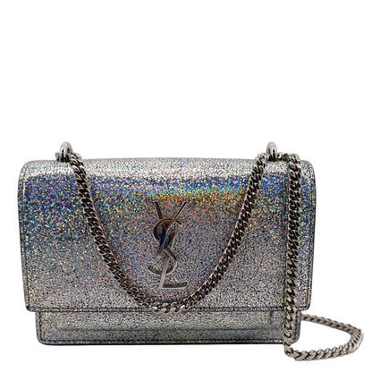 Saint Laurent Sunset Leather Silver Crossbody