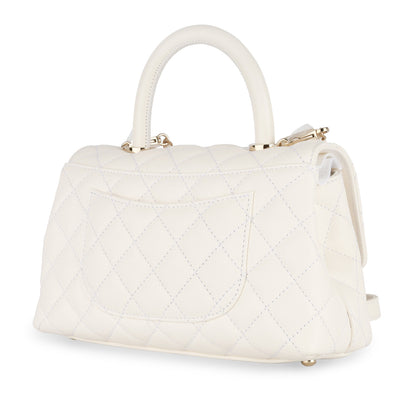 Chanel Coco Handle Caviar Black Shoulder Bag Style 8