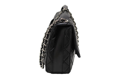 Chanel Black Quilted Lambskin Easy Carry Jumbo Flap Bag