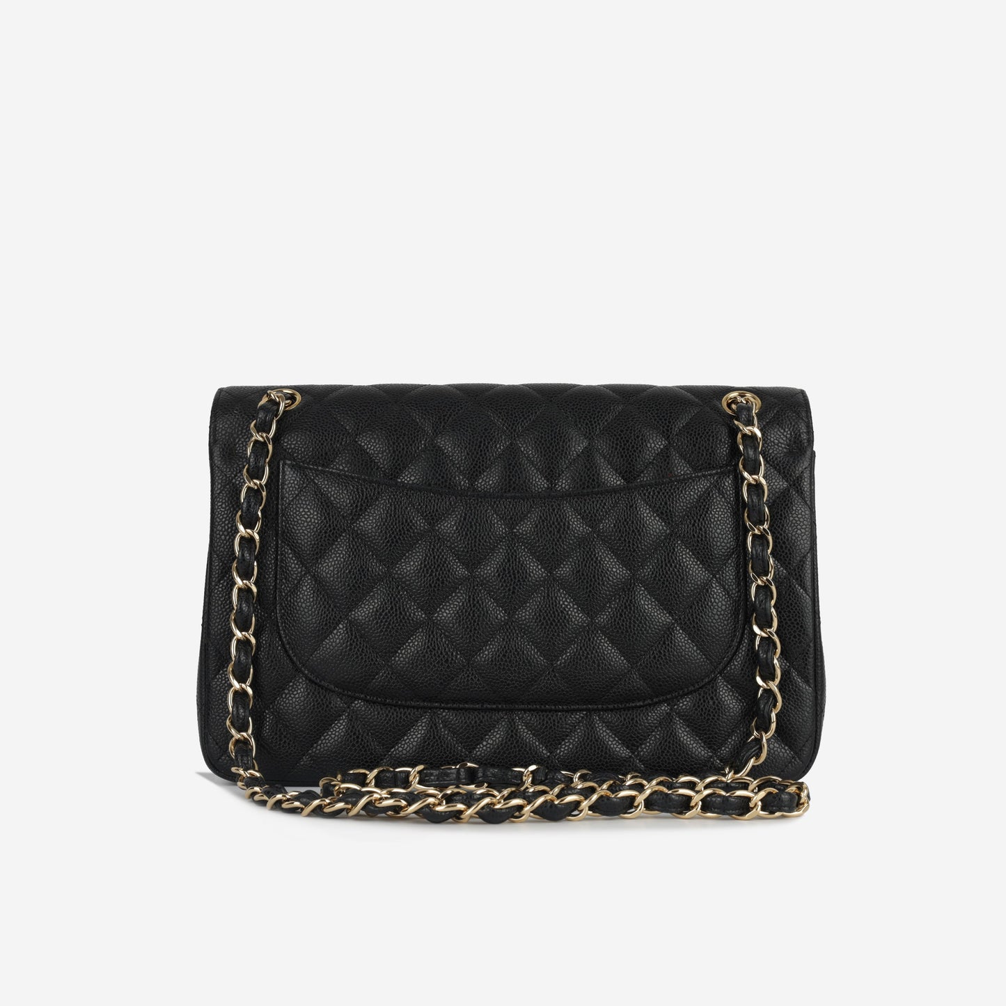 Chanel Classic Flap Lambskin Black Shoulder Bag Style 30