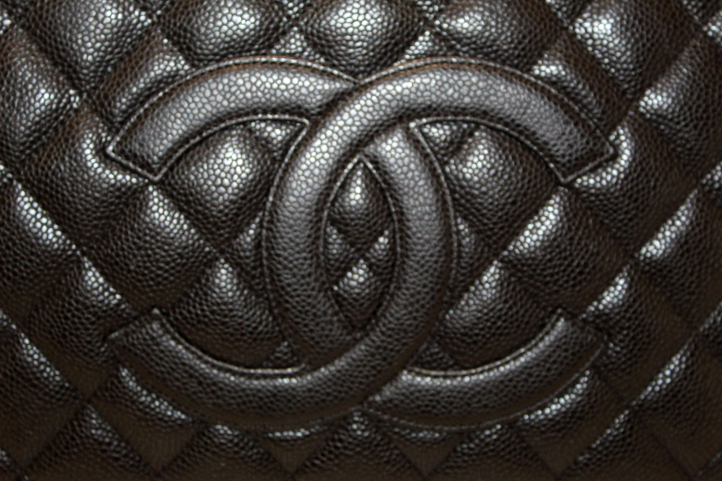 Chanel Quilted Caviar Leather Black Tote Style 2