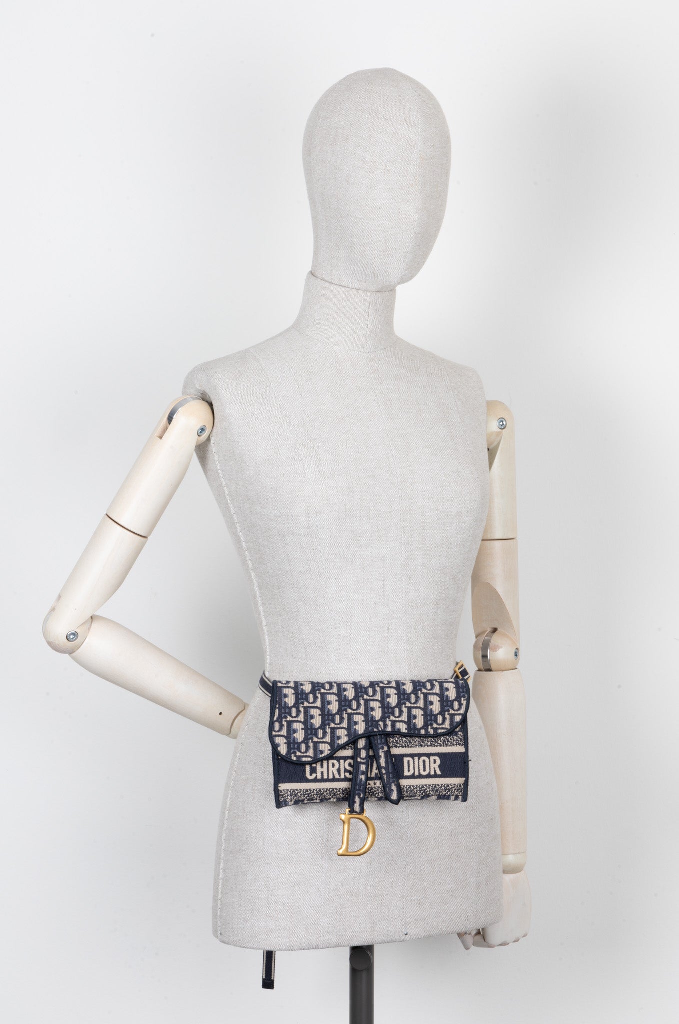 Christian Dior Saddle Belt Pouch Oblique Canvas