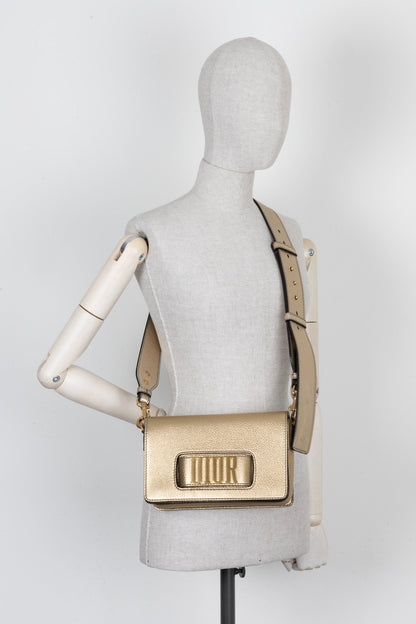 Christian Dior Dio R Evolution Bag Leather Gold