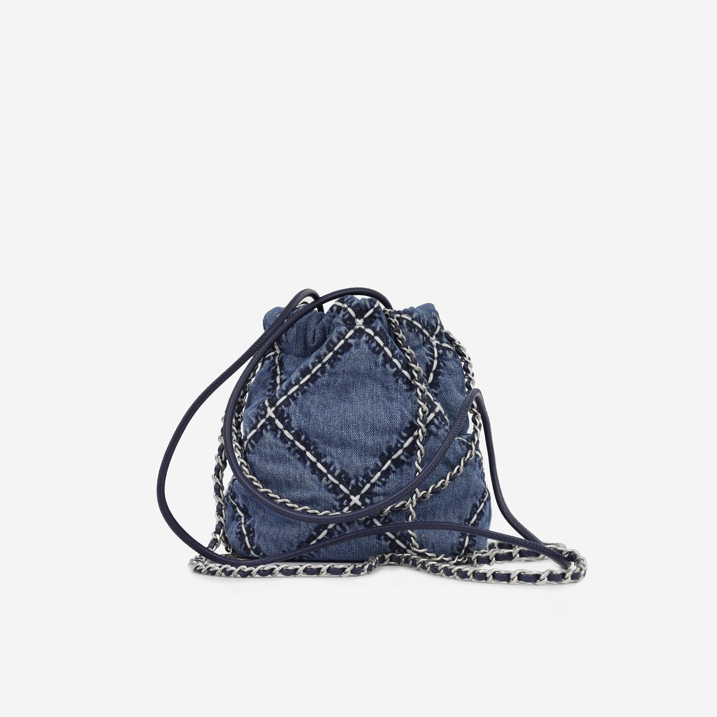 Chanel Chanel 22 Calfskin Silver Shoulder Bag