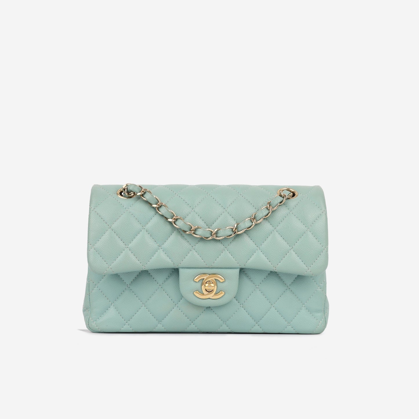 Chanel Classic Flap Lambskin Gold Shoulder Bag Style 100