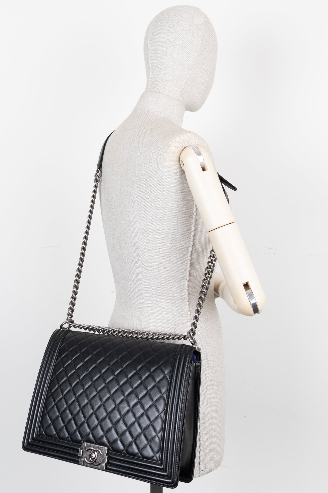Chanel Boy Large Black Handbag
