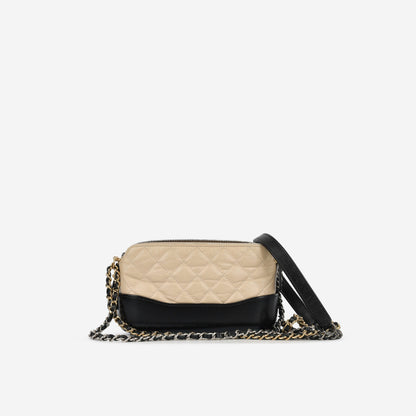 Chanel Gabrielle Lambskin Black Shoulder Bag Lambskin