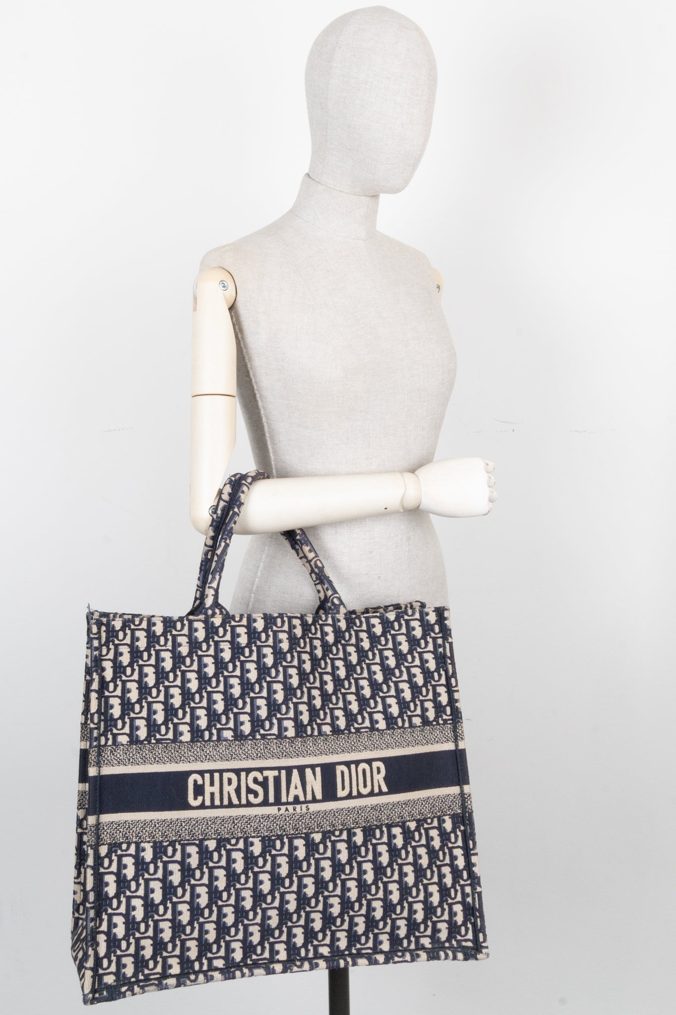 Dior Book Tote Oblique Blue Tote Bag Style 19