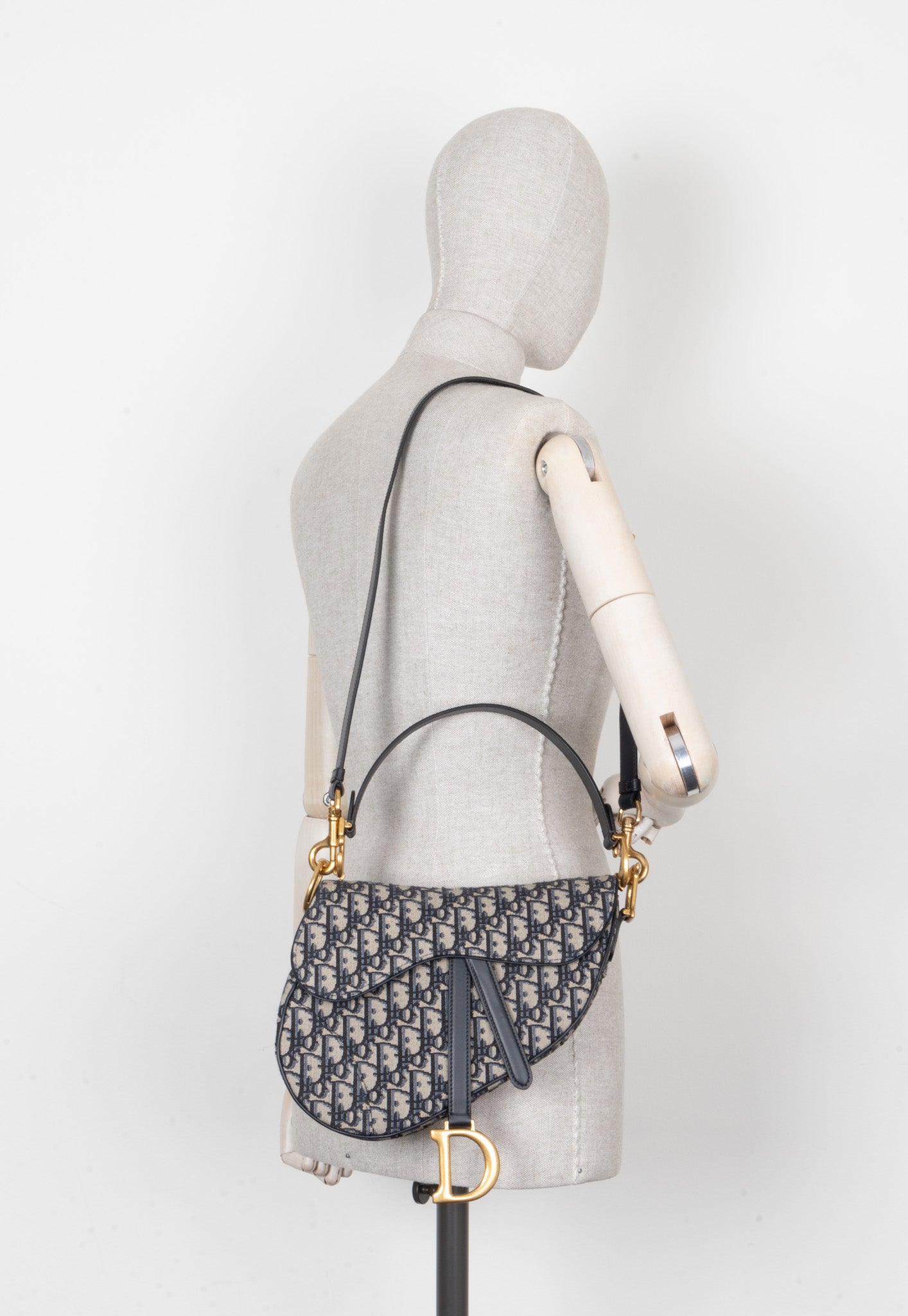 Christian Dior Saddle Bag Oblique Blue