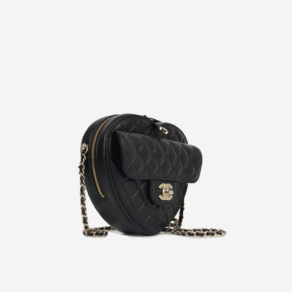 Chanel Luxury Lambskin Black Handbag Style 7