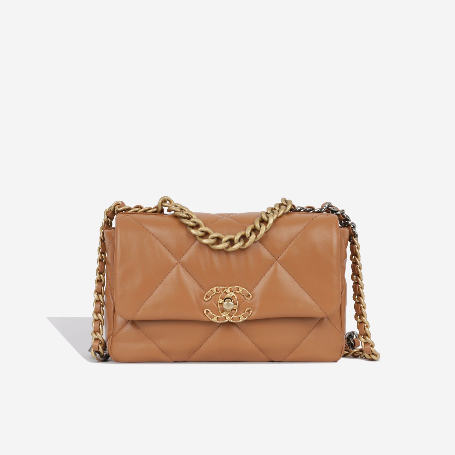 Chanel Chanel 19 Lambskin Gold Shoulder Bag Style 15
