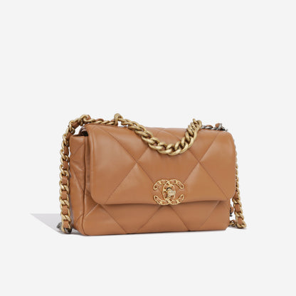 Chanel Chanel 19 Lambskin Gold Shoulder Bag Style 15