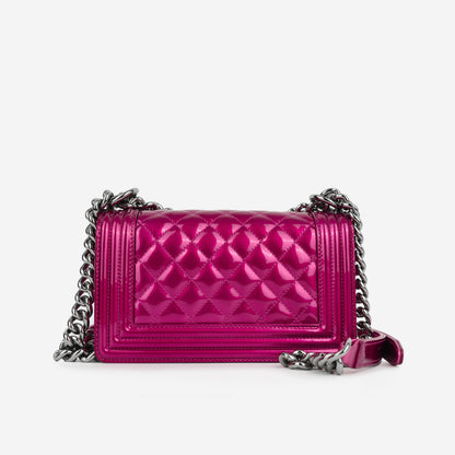 Chanel Boy Bag Lambskin Pink Shoulder Bag Lambskin