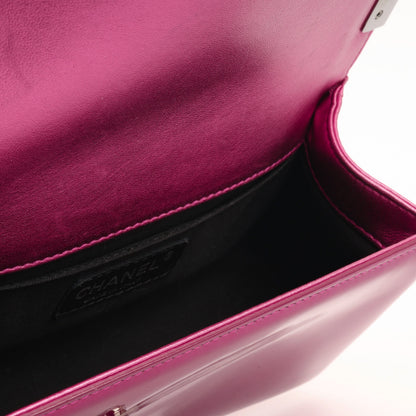 Chanel Boy Bag Lambskin Pink Shoulder Bag Lambskin