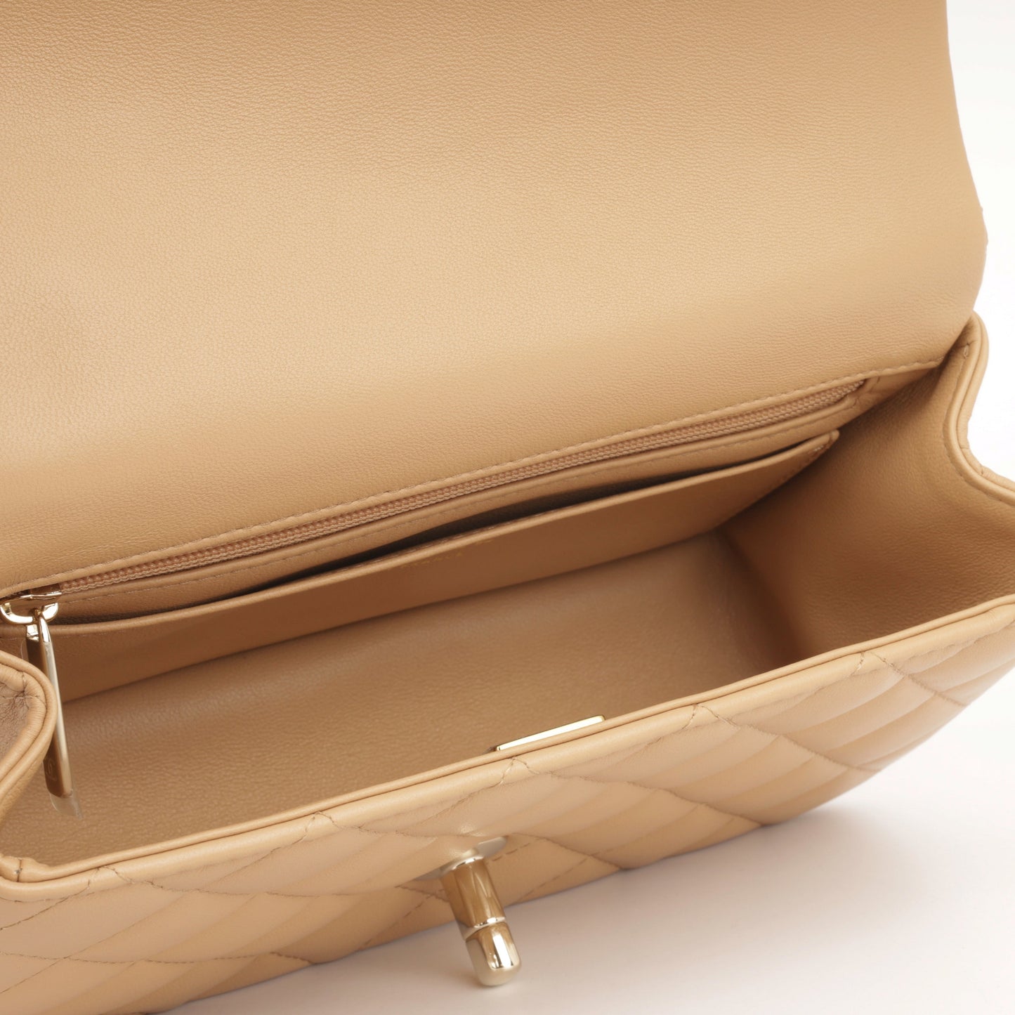 Chanel Classic Flap Lambskin Gold Shoulder Bag Style 104