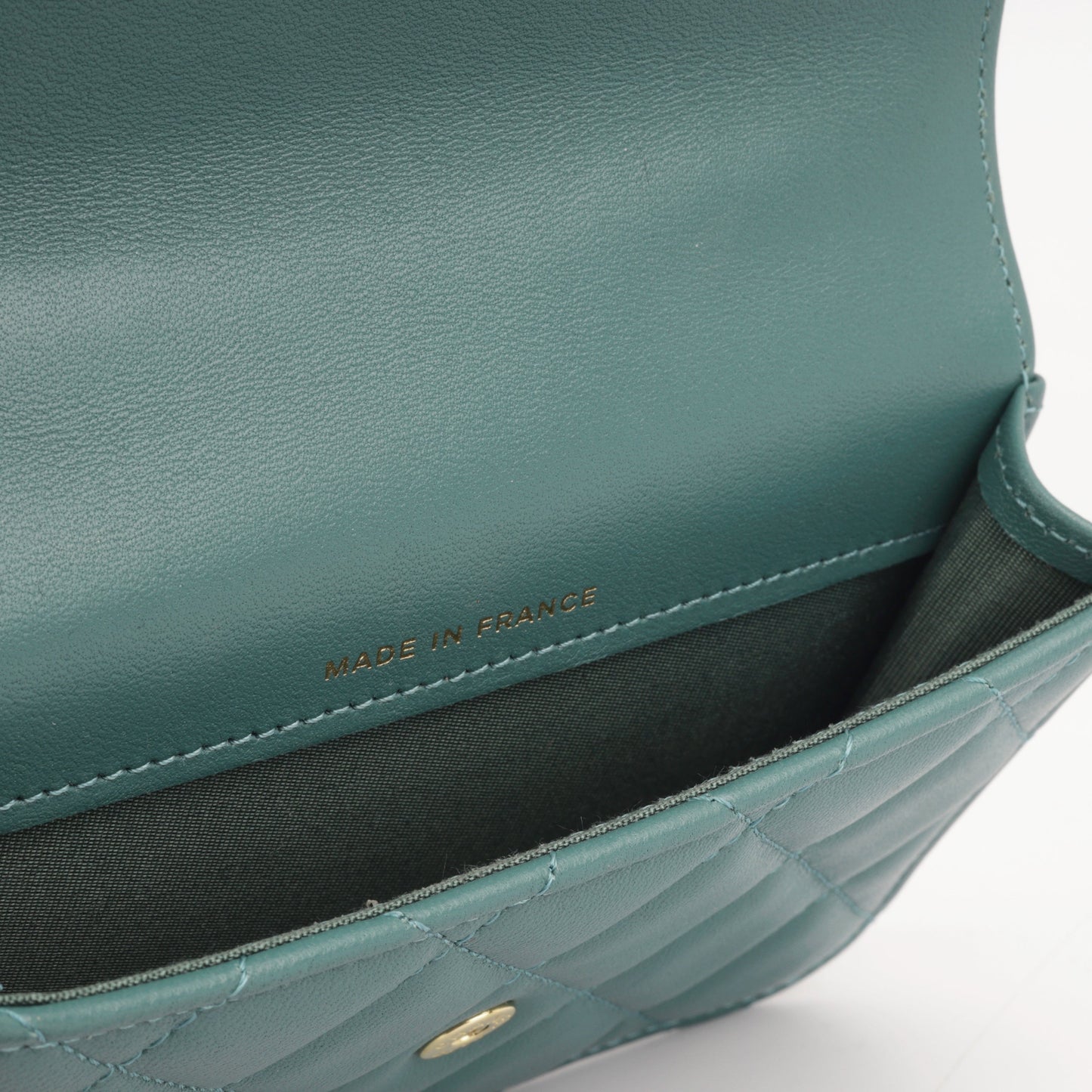 Chanel Micro Top Handle - Dark Teal