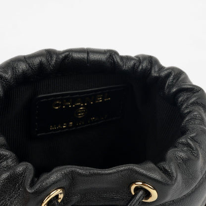 Chanel Micro Bucket Bag On Chain