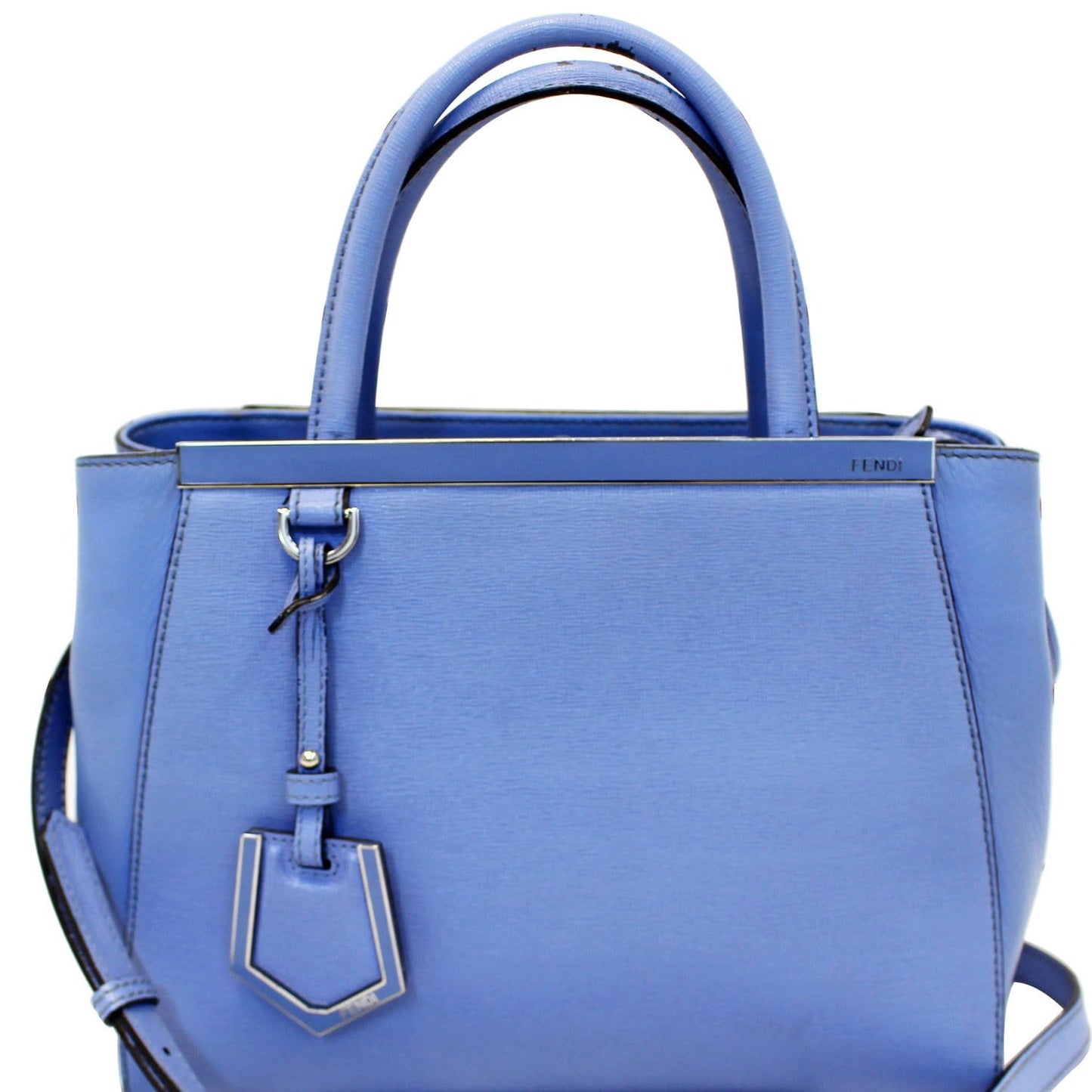 Fendi Roma Leather Red Shoulder Bag Leather