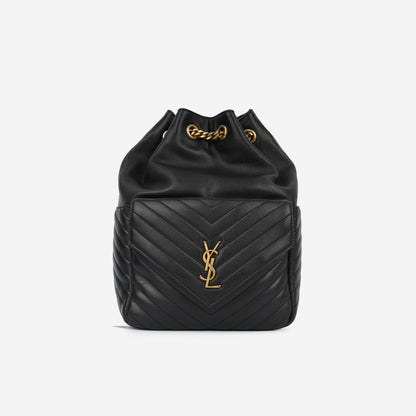 Saint Laurent Luxury Leather Red Backpack Red