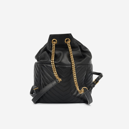 Saint Laurent Luxury Leather Red Backpack Red