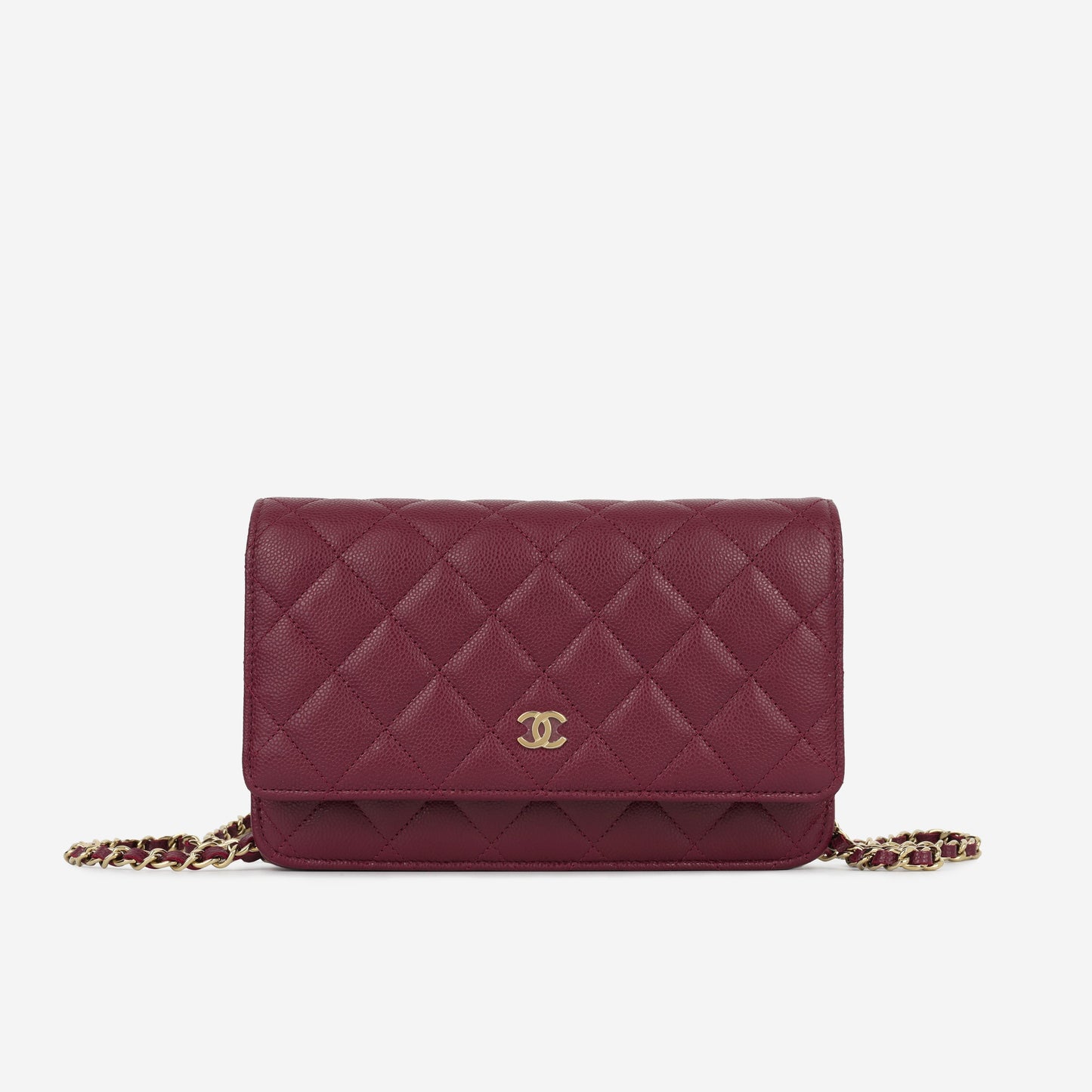 Chanel Wallet On Chain Caviar Gold Crossbody Caviar