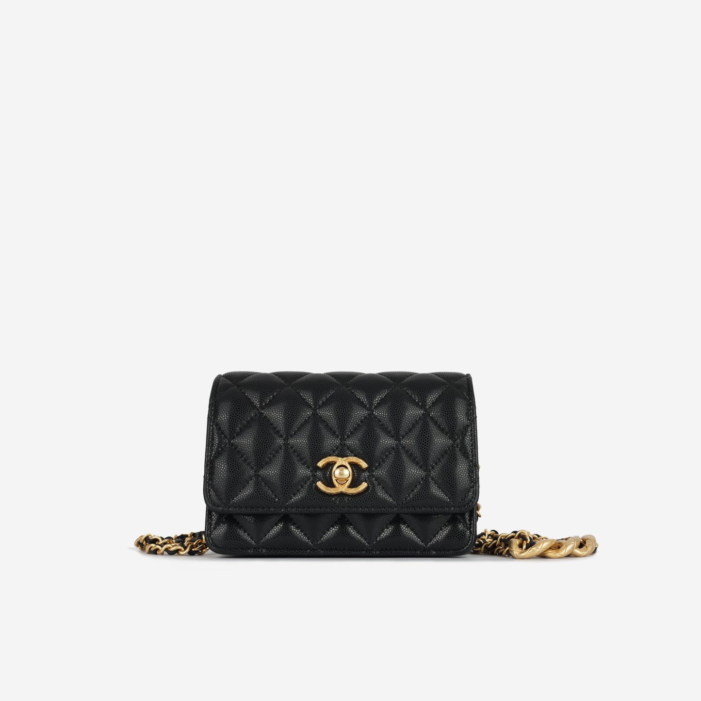 Chanel Luxury Lambskin Black Clutch Style 6