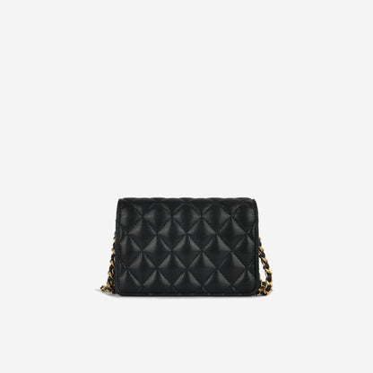 Chanel Luxury Lambskin Black Clutch Style 6