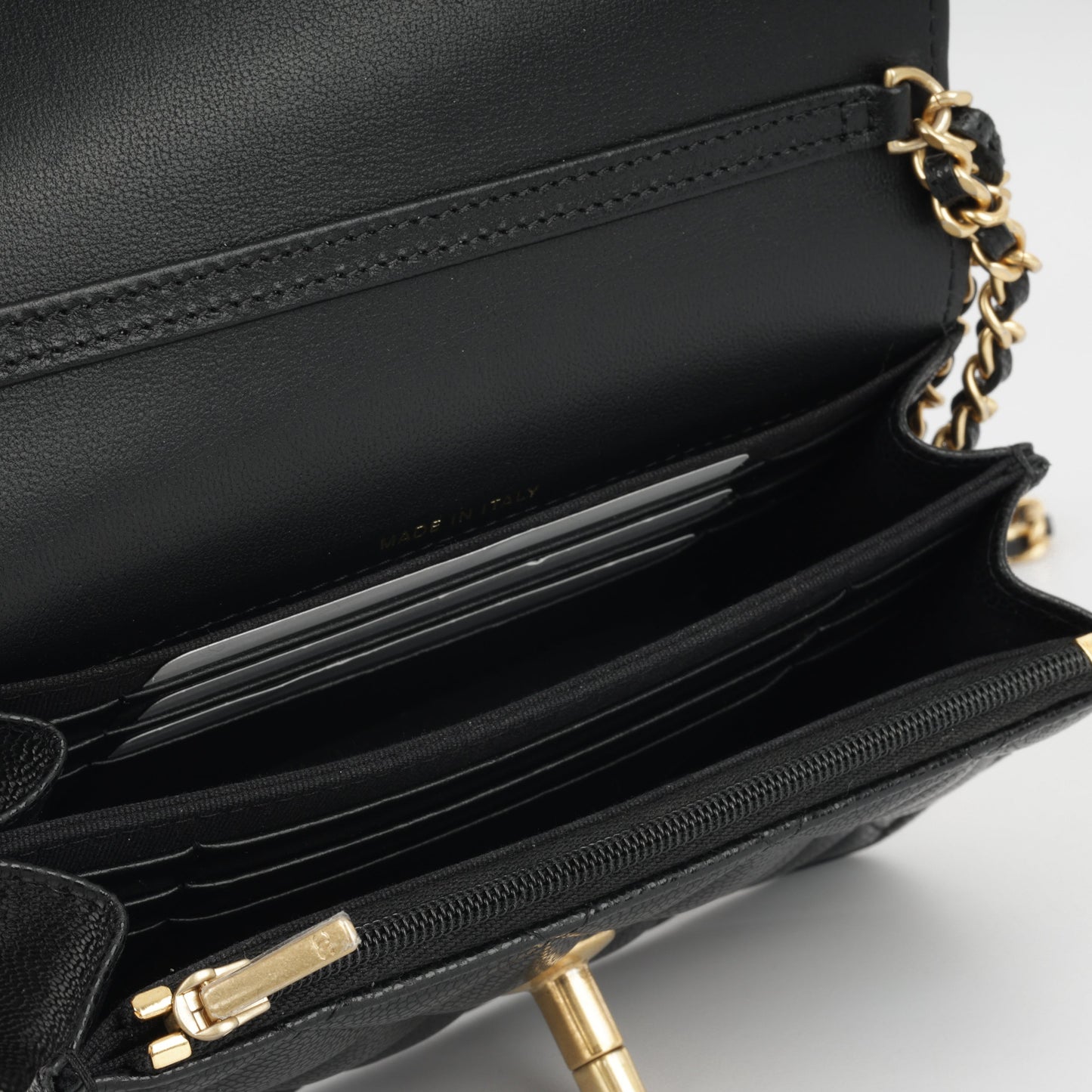 Chanel Luxury Lambskin Black Clutch Style 6