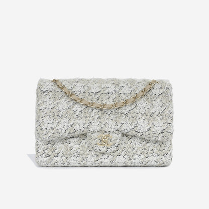 Chanel Classic Flap Lambskin Black Shoulder Bag Style 34