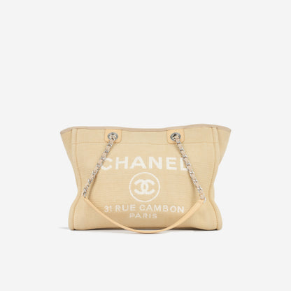 Chanel Deauville Caviar Black Tote Bag